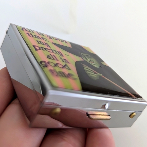 BUNDLE Wizard of Oz Wicked Witch Trinket Mirror Pill Box & Vtg Green Witch Decor - Picture 5 of 16